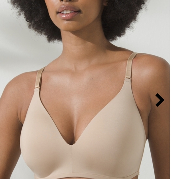 Soma Vanishing 360 Wireless Bra - Beige Warm amber 36 DD - Picture 8 of 10